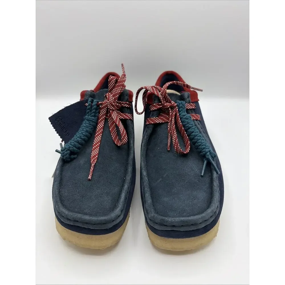 Clarks Wallabee Men’s Dark Teal Suede Oxfords & Lace Ups Casual Shoes Sz US 8